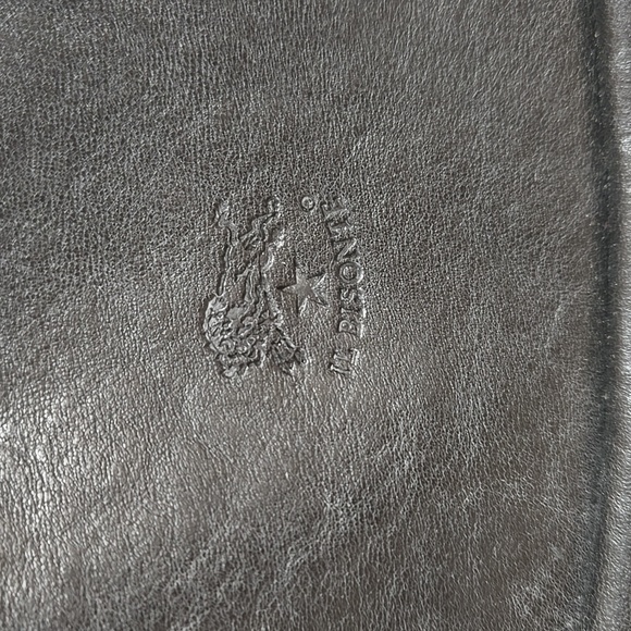 LIKE NEW! IL BISONTE Elegant Black Leather Hobo Bag! - Picture 2 of 5